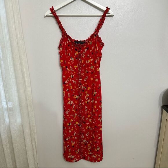 Realisation Par Red Floral Midi Dress - Picture 2 of 6
